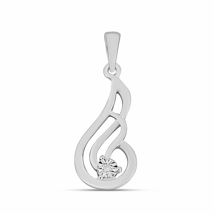 Přívěsek stříbrný s broušeným diamantem Ag 925 027150 DIA - 2