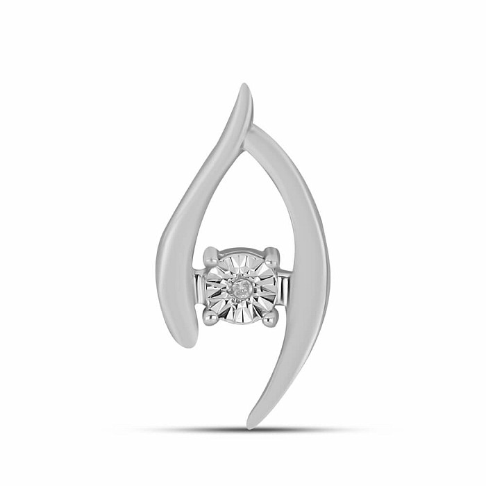 Přívěsek stříbrný s broušeným diamantem Ag 925 027157 DIA - 2