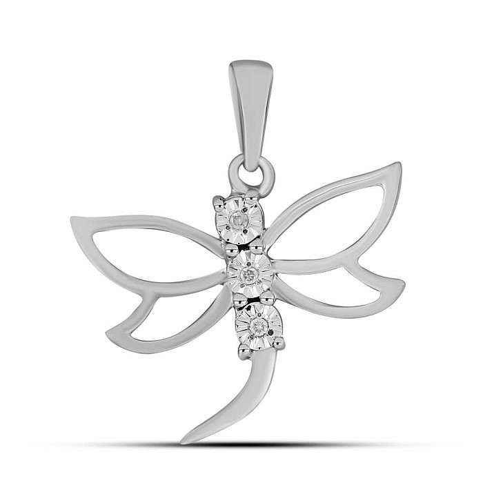 Přívěsek stříbrný s broušeným diamantem Ag 925 027161 DIA - 1