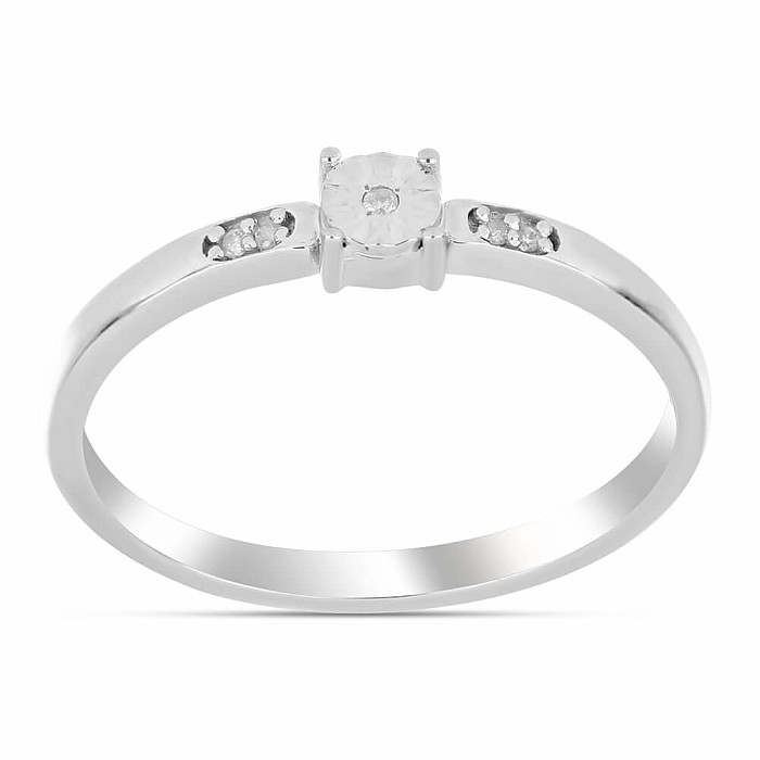 Prsten stříbrný s broušeným diamantem Ag 925 016282 DIA - 59 mm (US 9)