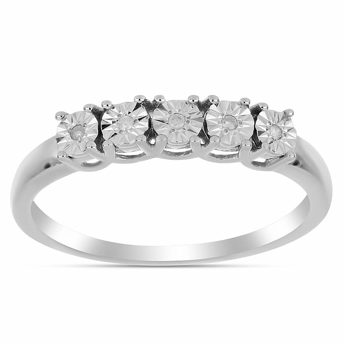 Prsten stříbrný s broušeným diamantem Ag 925 017351 DIA - 52 mm (US 6)