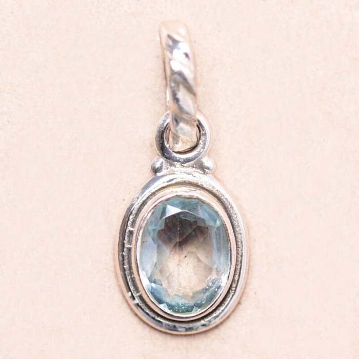 Topaz modrý přívěsek stříbro Ag 925 MIX16 - 1