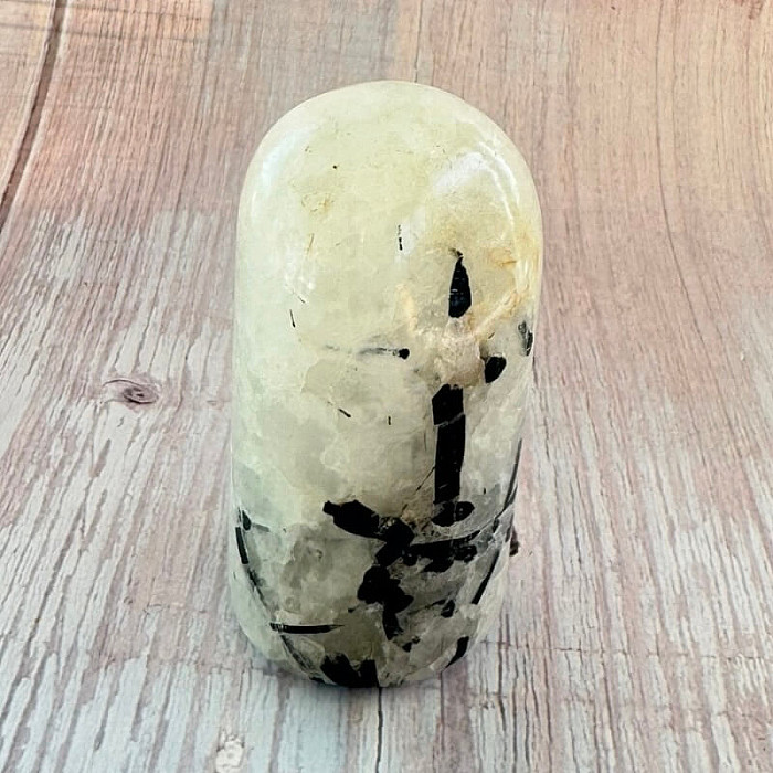Turmalín v křišťálu freeform 11 - cca 7 x 3