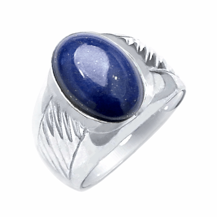 1005 Pánský stříbrný prsten Lapis lazuli - 57 mm (US 8)