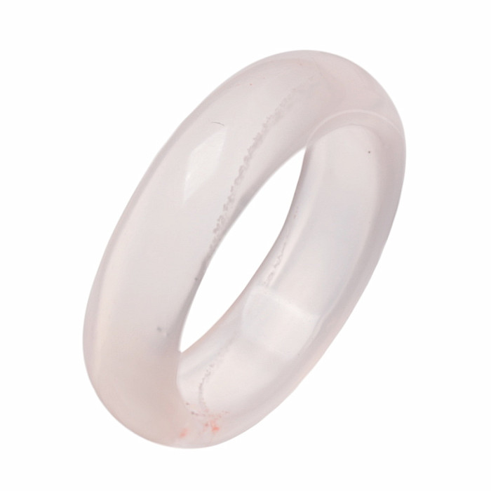 Achát bílý prsten Kruh - 54 mm (US 7)