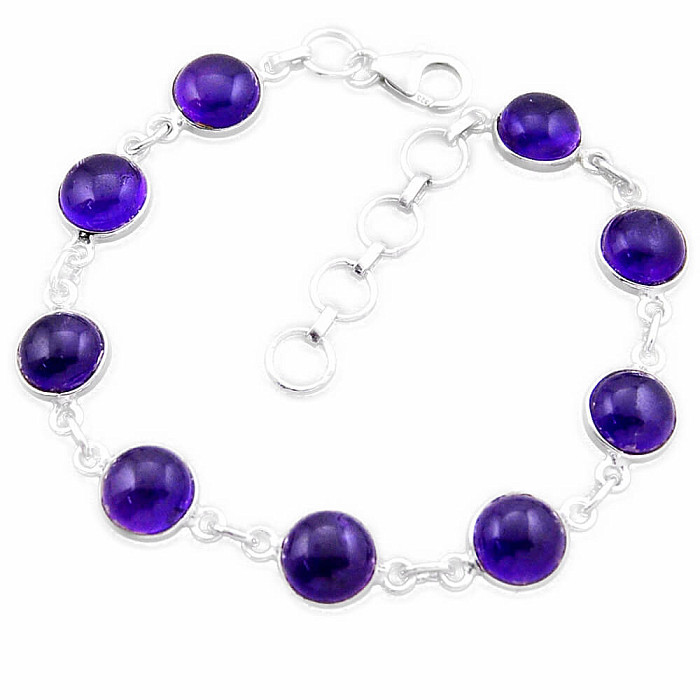 Ametyst náramek stříbro Ag 925 43442 - 17