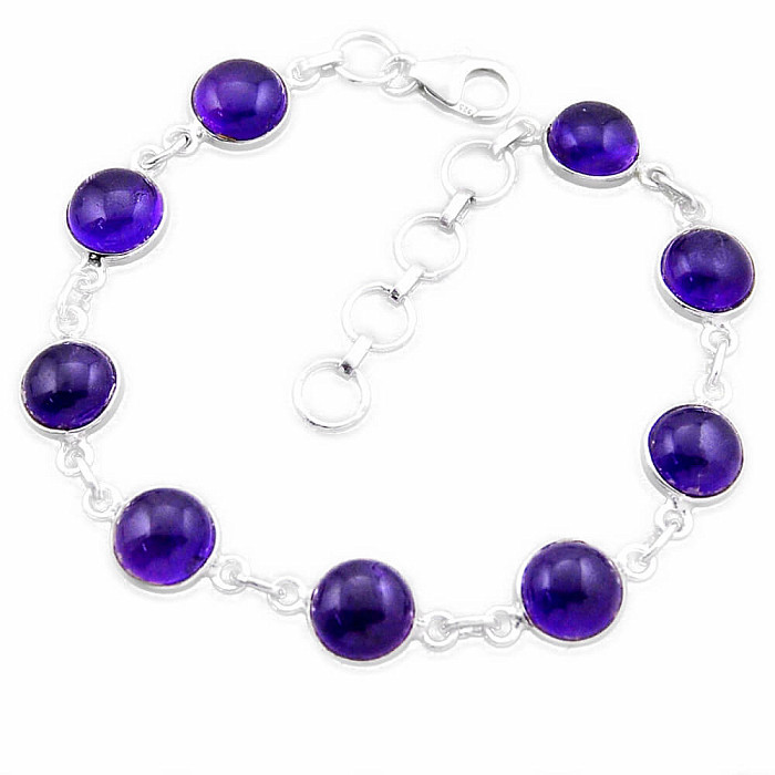 Ametyst náramek stříbro Ag 925 43443 - 17