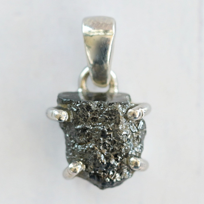 Diamant přírodní surový přívěsek stříbro Ag 925 LOT63 - 0