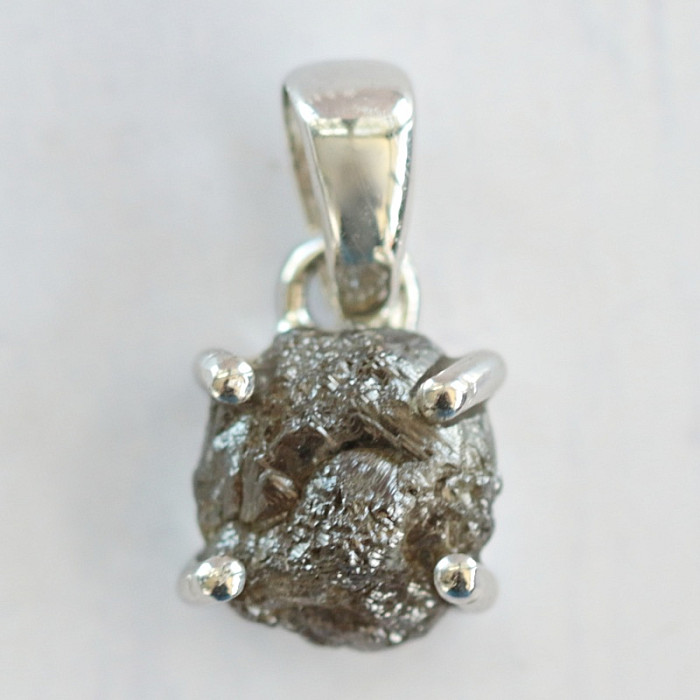 Diamant přírodní surový přívěsek stříbro Ag 925 LOT67 - 0