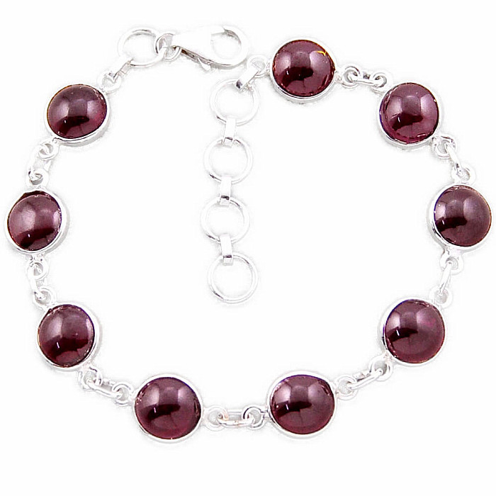 Granát náramek stříbro Ag 925 38967 - 17