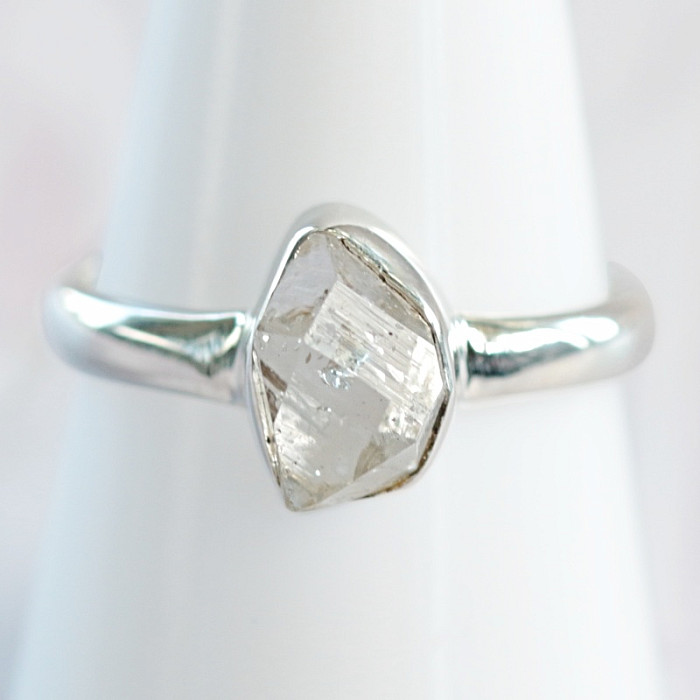 Herkimer diamant prsten stříbro Ag 925 R3838 - 59 mm (US 9)