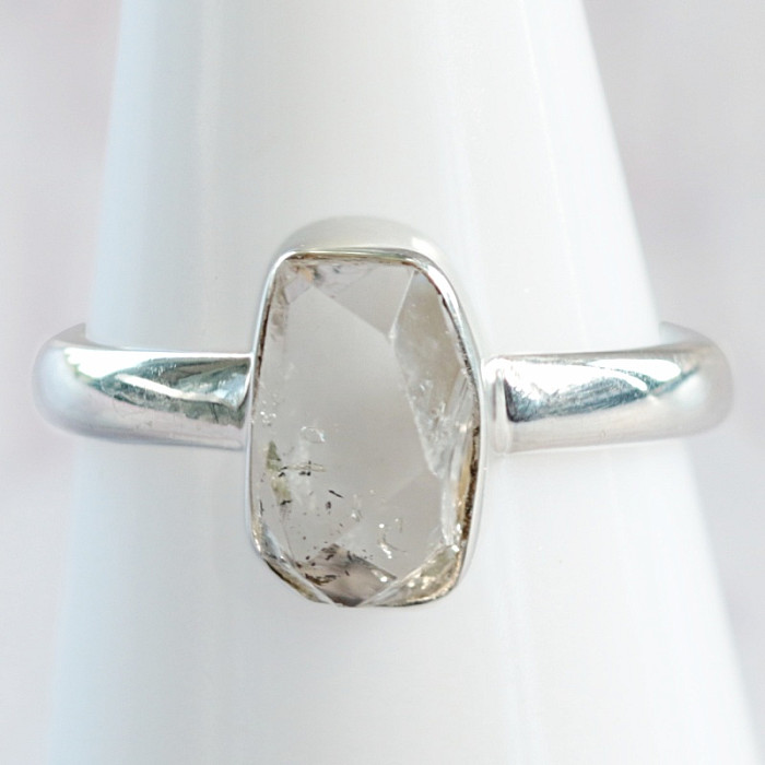 Herkimer diamant prsten stříbro Ag 925 R3847 - 56 mm (US 7