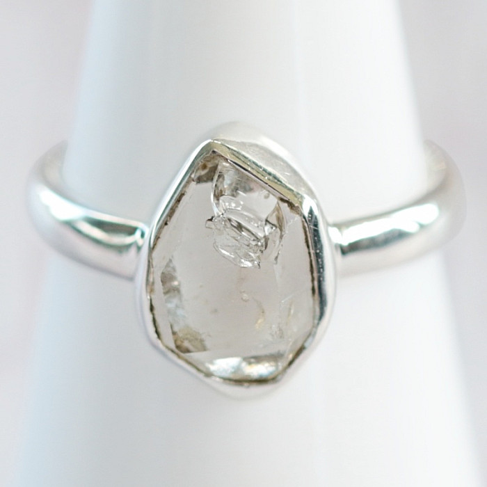 Herkimer diamant prsten stříbro Ag 925 R3924 - 52 mm (US 6)
