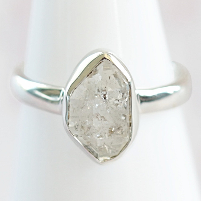 Herkimer diamant prsten stříbro Ag 925 R3927 - 51 mm (US 5