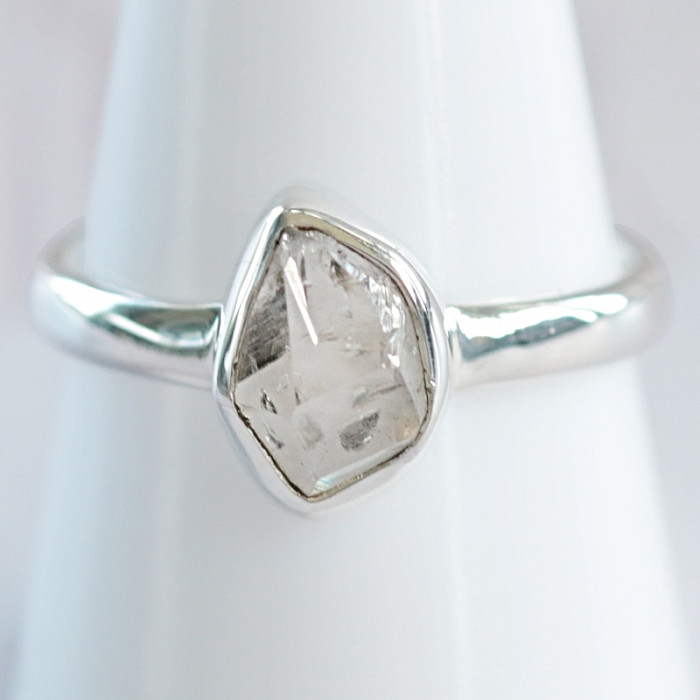 Herkimer diamant prsten stříbro Ag 925 R3939 - 59 mm (US 9)
