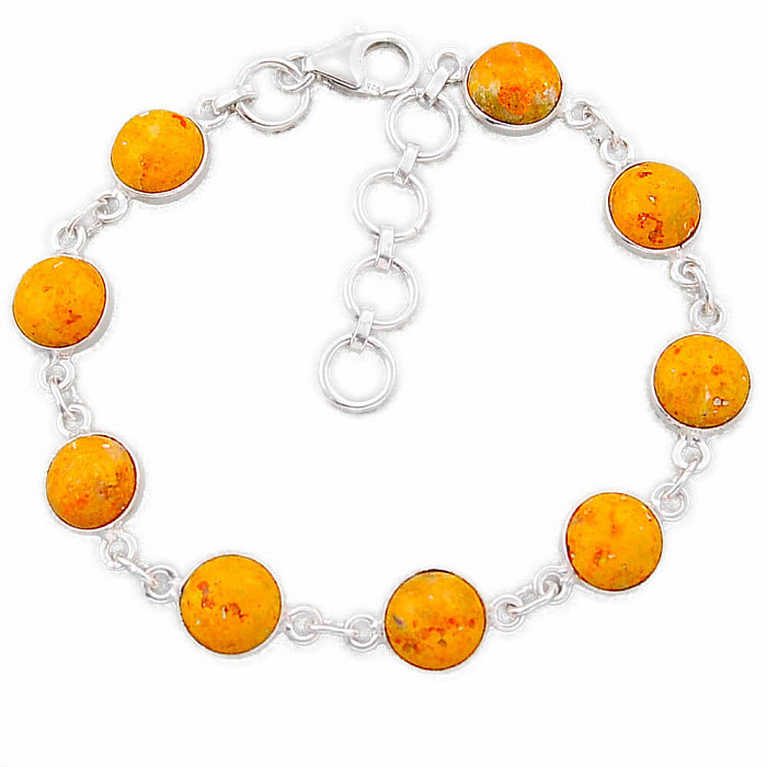 Jaspis čmeláčí náramek stříbro Ag 925 38988 - 17 - 19