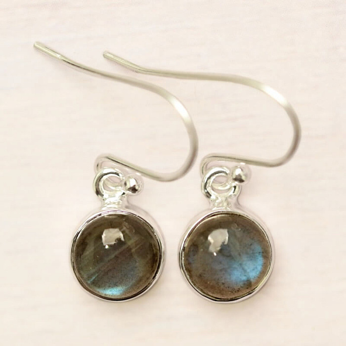 Labradorit duhový náušnice stříbro Ag 925 E699 - 0