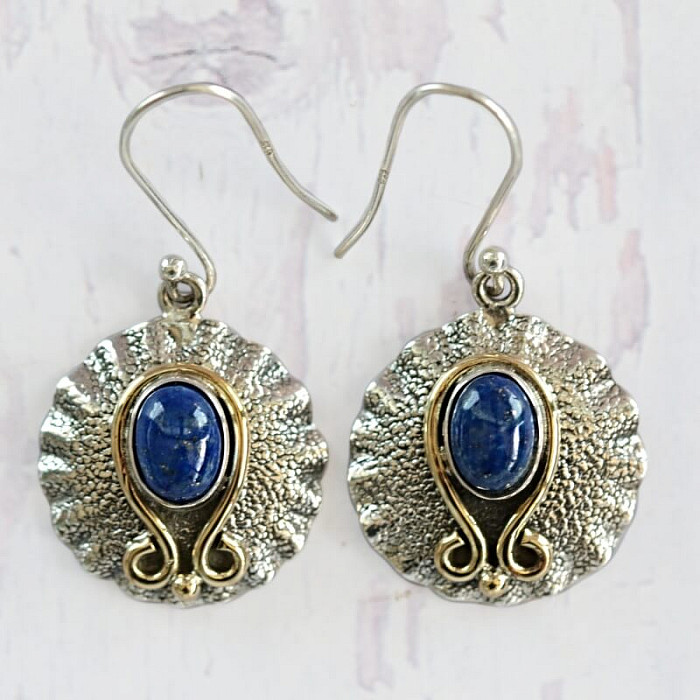 Lapis Lazuli náušnice stříbro Ag 925 27908 - 2