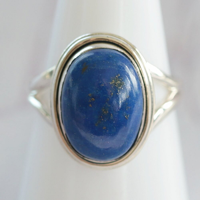 Lapis Lazuli prsten stříbro Ag 925 45019 - 54 mm (US 7)