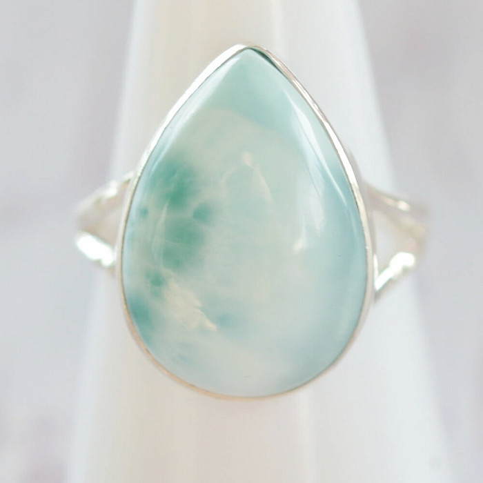 Larimar prsten stříbro Ag 925 41103 - 58 mm (US 8