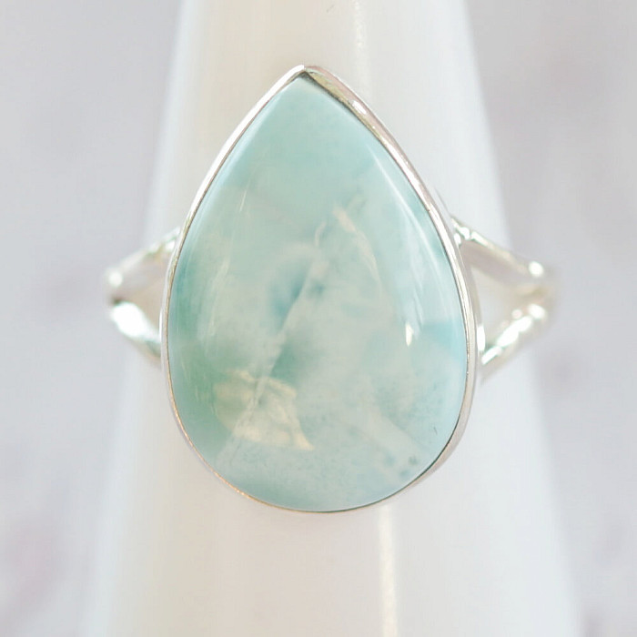 Larimar prsten stříbro Ag 925 41467 - 55 mm (US 7
