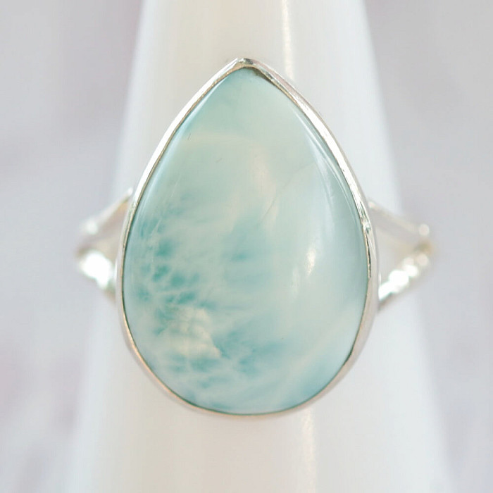 Larimar prsten stříbro Ag 925 43777 - 58 mm (US 8