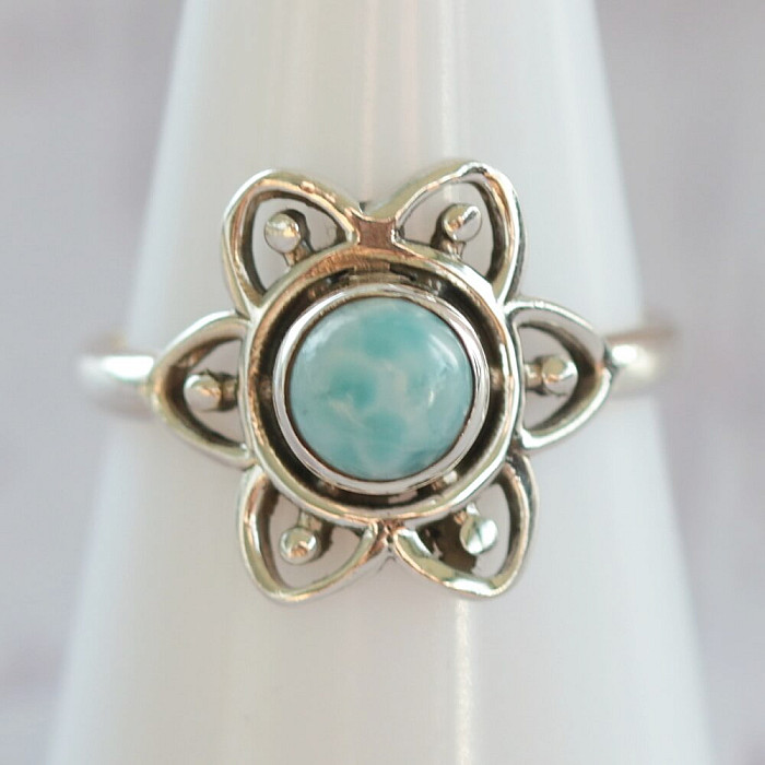 Larimar prsten stříbro Ag 925 45787 - 57 mm (US 8)