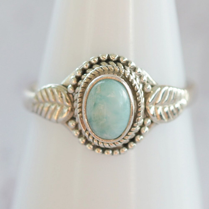 Larimar prsten stříbro Ag 925 64207 - 56 mm (US 8
