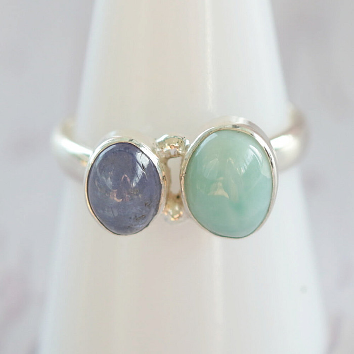 Larimar prsten stříbro Ag 925 85218 - 59 mm (US 9)