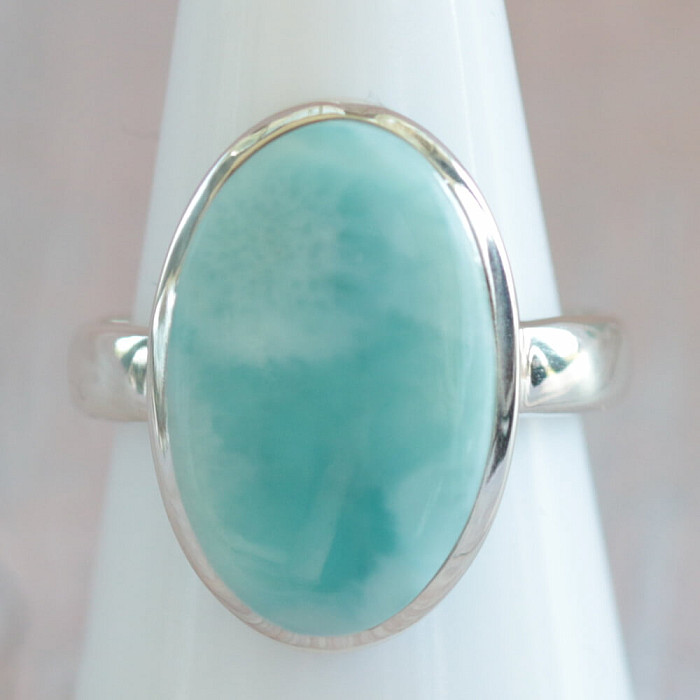 Larimar prsten stříbro Ag 925 LOT384 - 59 mm (US 9)