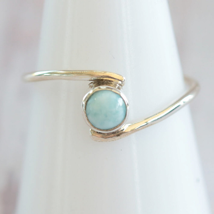 Larimar prsten stříbro Ag 925 MIX13 - 60 mm (US 9