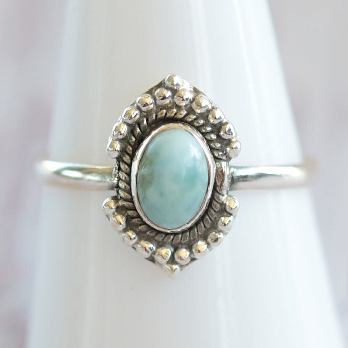 Larimar prsten stříbro Ag 925 MIX151 - 60 mm (US 9