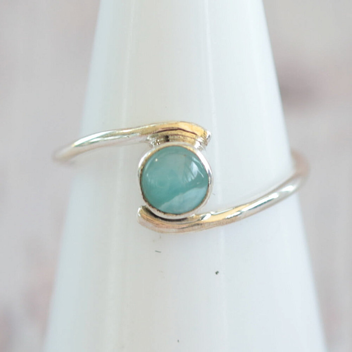Larimar prsten stříbro Ag 925 MIX19 - 53 mm (US 6