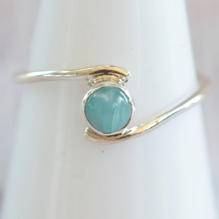 Larimar prsten stříbro Ag 925 MIX23 - 59 mm (US 9)