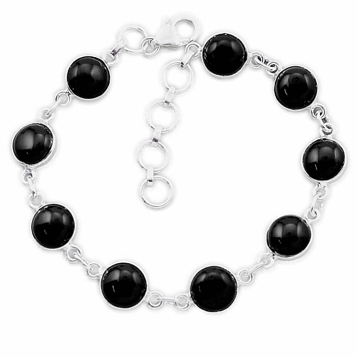 Onyx náramek stříbro Ag 925 41308 - 17