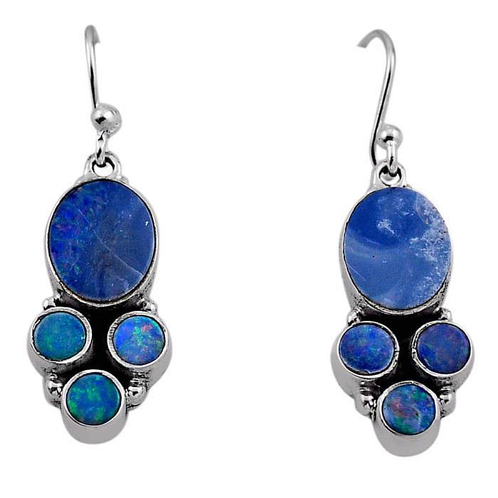 Opál australský náušnice stříbro Ag 925 34990 - 2