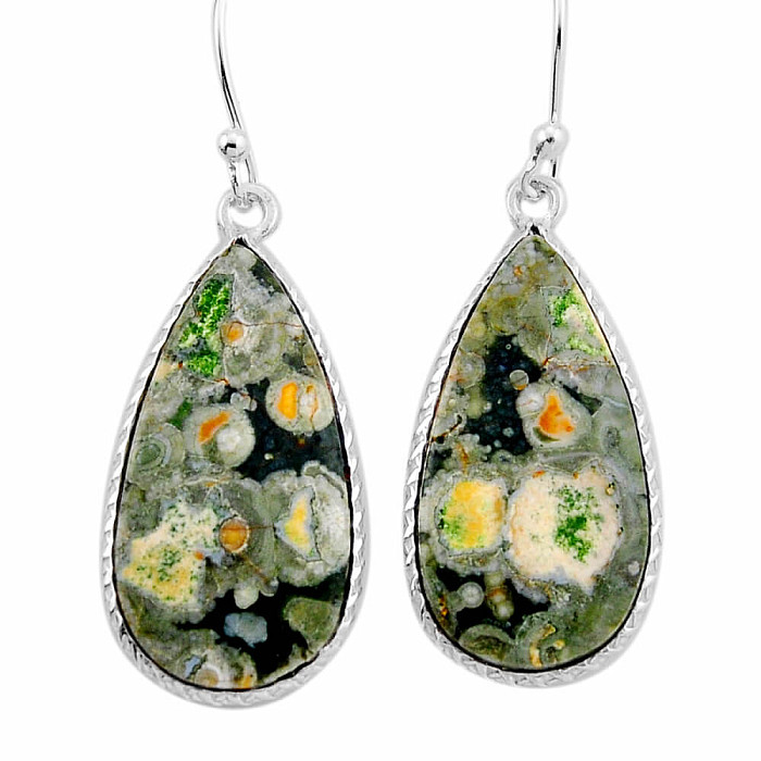 Ryolit náušnice stříbro Ag 925 54492 - 2