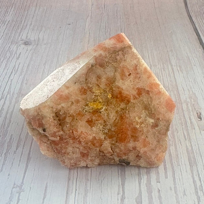 Sluneční kámen surový leštěná špice 4 - cca 5