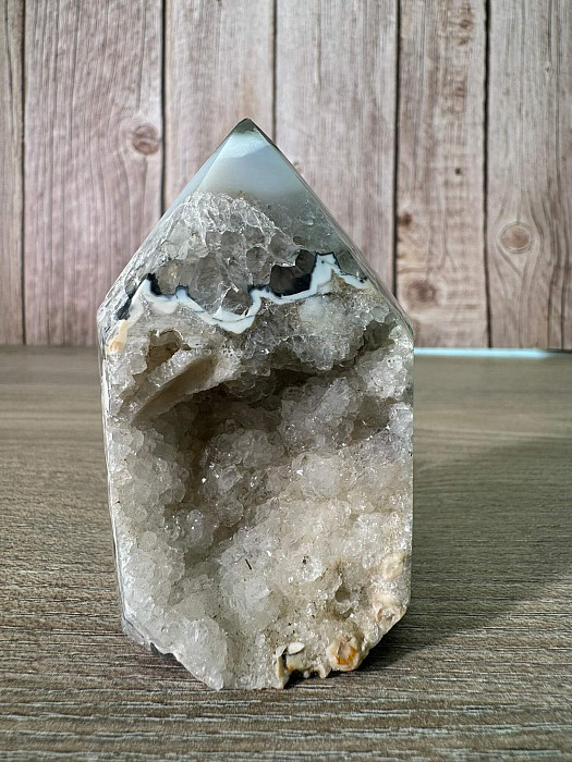 Achát brazilský špice - obelisk 17 - cca 7