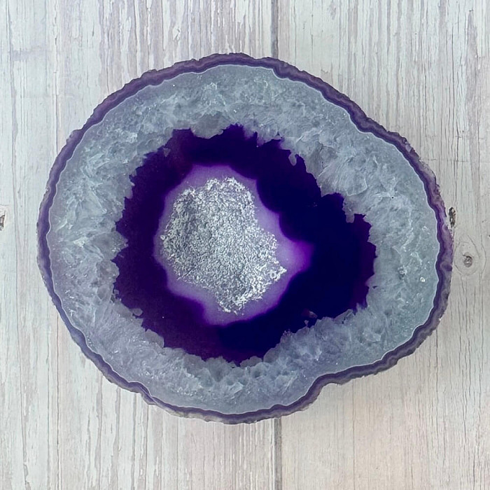 Achát leštěný plátek 2 - cca 12