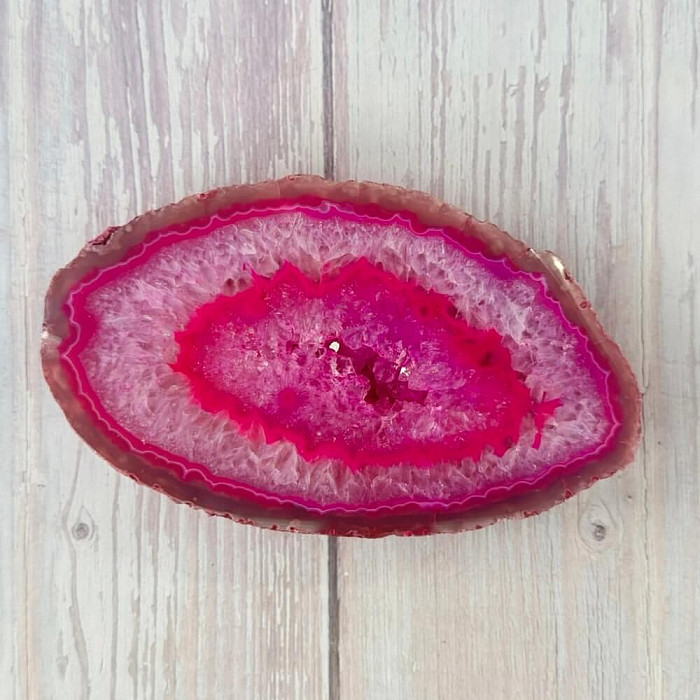 Achát leštěný plátek 3 - cca 13