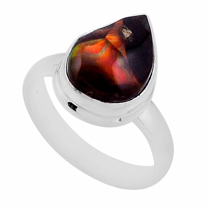 Achát mexický ohnivý prsten stříbro Ag 925 53932 - 54 mm (US 7)