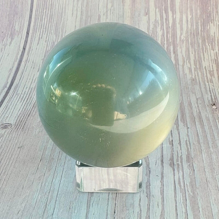 Achát šedý leštěný koule Madagaskar 13 - cca ø 6 cm