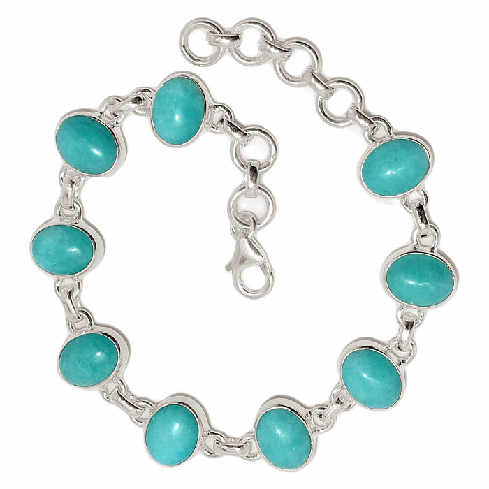 Amazonit náramek stříbro Ag 925 B37 - 18 - 20