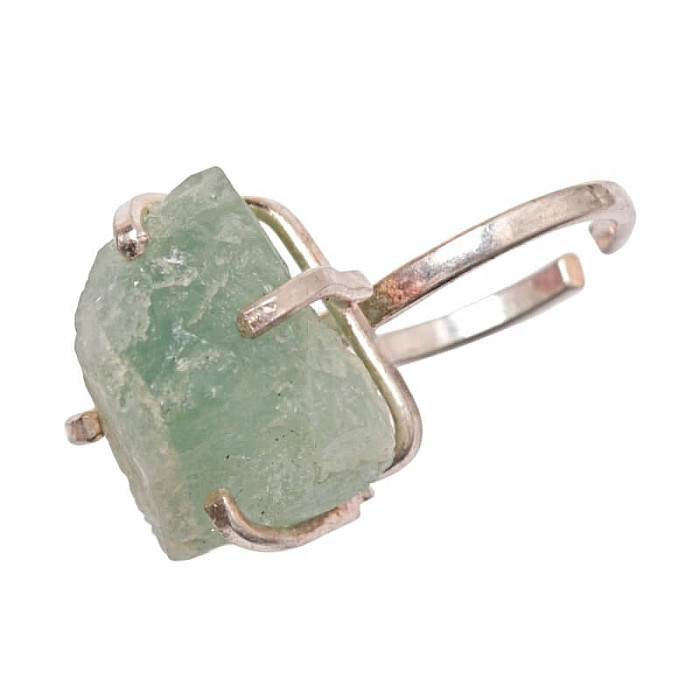 Be Beautiful Akvamarín surový prsten 38 - od 50 mm (US 5)