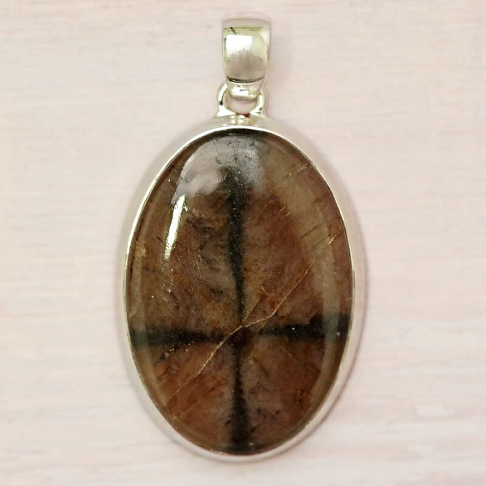 Chiastolit přívěsek stříbro Ag 925 P1220 - 3