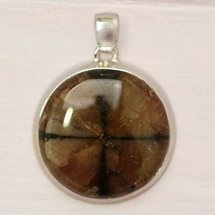 Chiastolit přívěsek stříbro Ag 925 P1230 - 3 cm