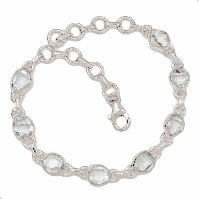 Herkimer diamant náramek stříbro Ag 925 B260 - 17