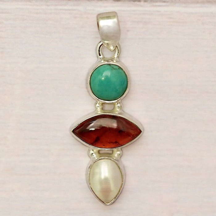 Jantar přívěsek stříbro Ag 925 86373 - 2