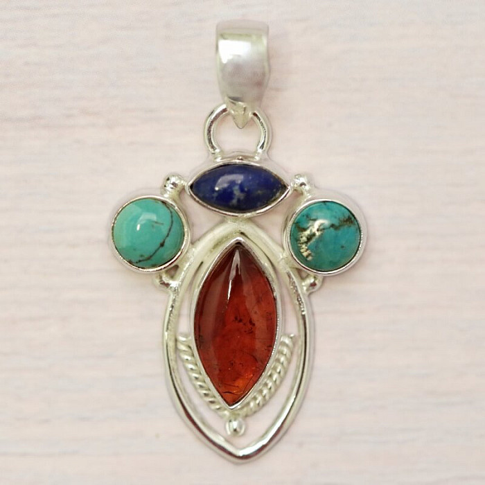 Jantar přívěsek stříbro Ag 925 89554 - 2